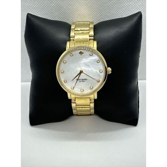 Kate Spade New York 0007 Women's Gold Stainless Steel Analog Dial Watch JNA507 - Picture 1 of 11